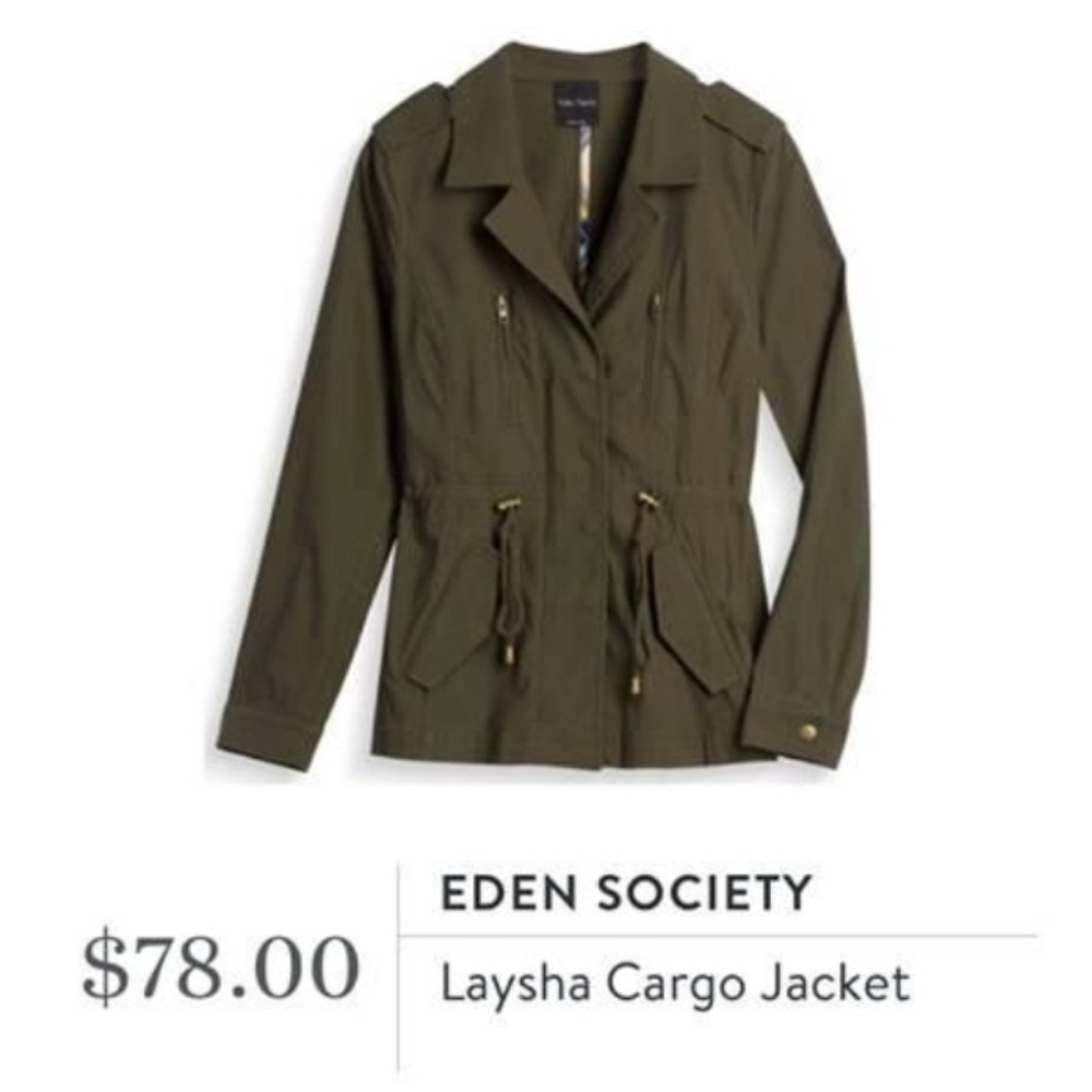 Eden Society Laysha Cargo Jacket NWT